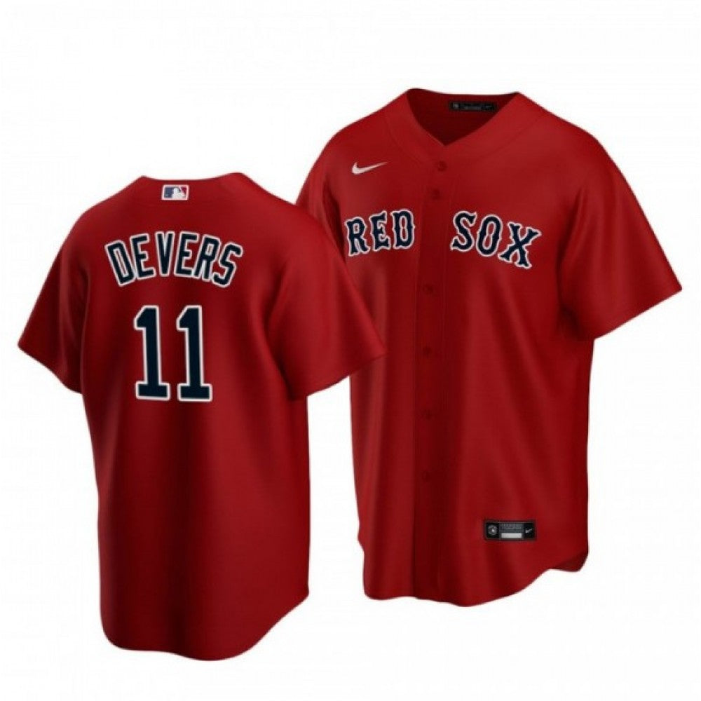 Men's Boston Red Sox Rafael Devers #11 Nike Red Home 2020 MLB Jersey