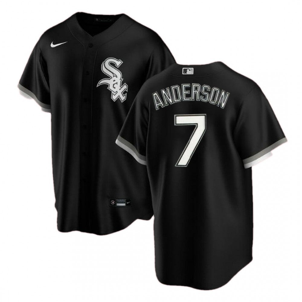 Men's Chicago White Sox Tim Anderson #7 Nike Black Home 2020 MLB Jersey