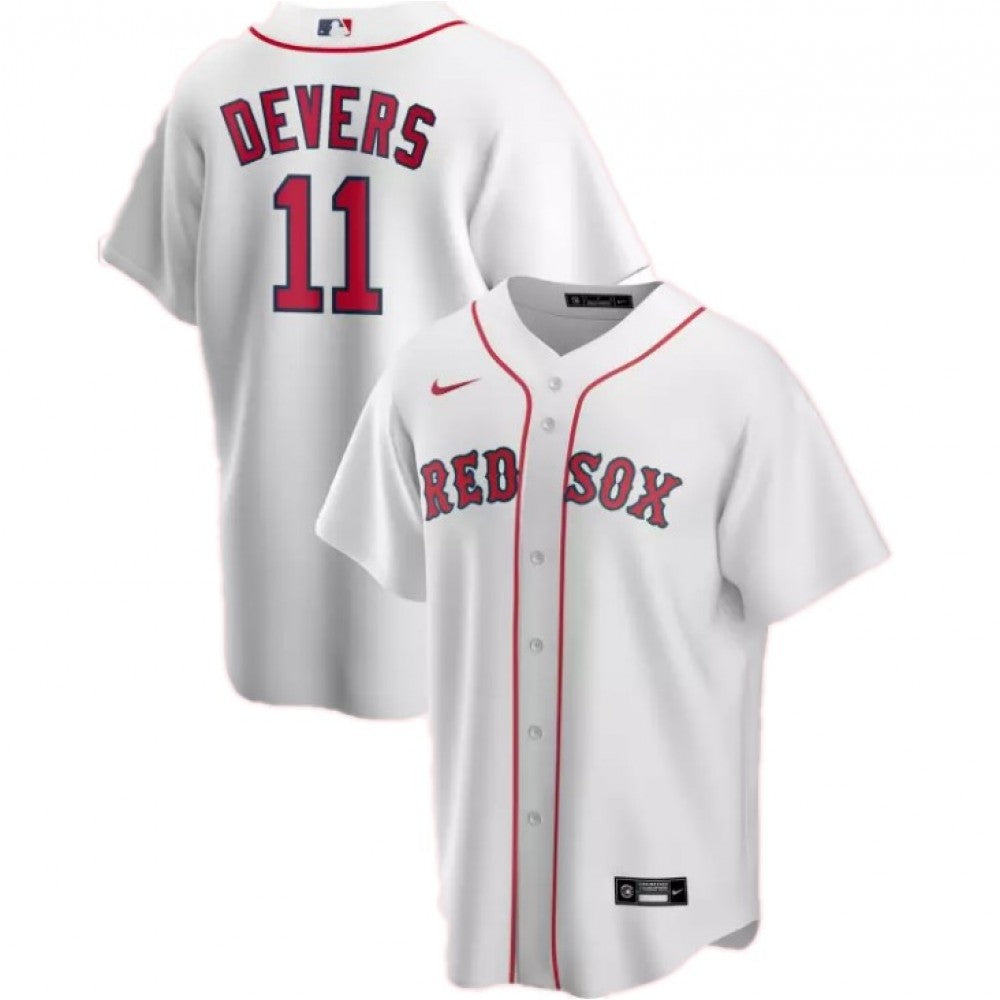 Men's Boston Red Sox Rafael Devers #11 Nike White Home 2020 MLB Jersey