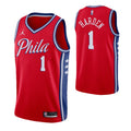 Men's Philadelphia 76ers James Harden #1 Jordan Red Swingman NBA Jersey - Icon Edition