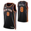Men's New York Knicks Kemba Walker #8 Nike Black 2021/22 Swingman NBA NBA Jersey - City Edition
