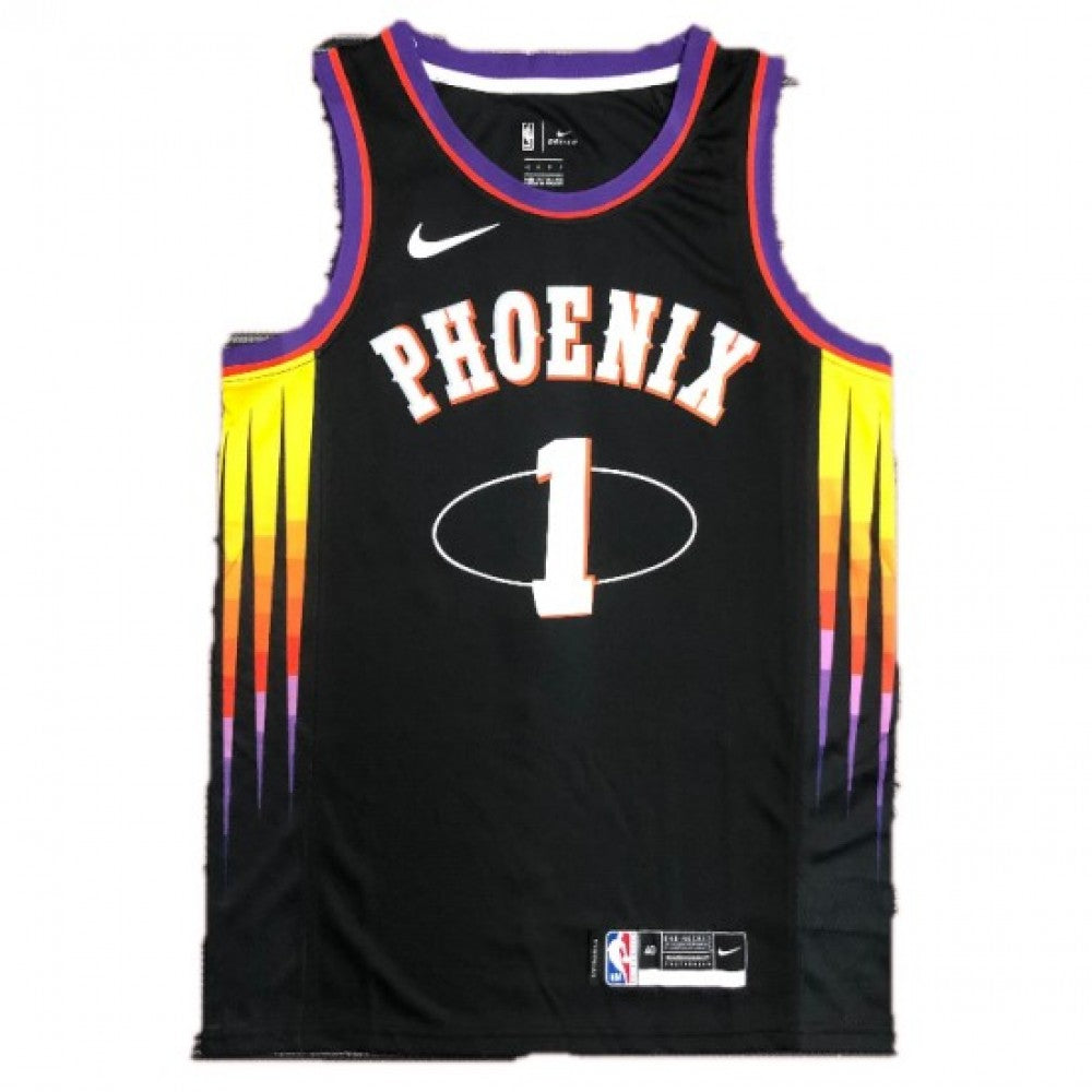 Men's Phoenix Suns Devin Booker #1 Nike Black 2021/22 Swingman NBA NBA Jersey-Mixtape Edition