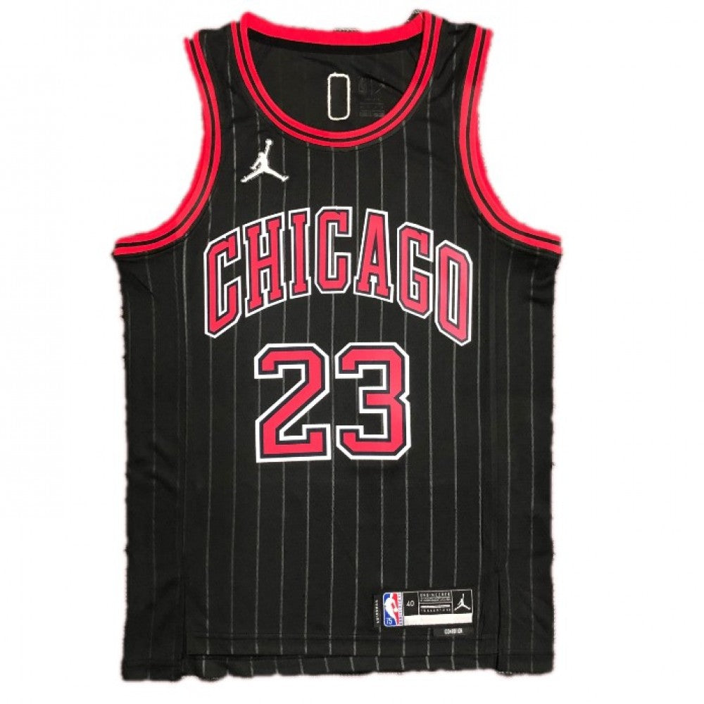 Men's Chicago Bulls Michael Jordan #23 Nike Black Swingman NBA NBA Jersey - Statement Edition