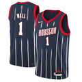 Men's Houston Rockets John Wall #1 Nike Navy 2021/22 Swingman NBA Jersey - City Edition