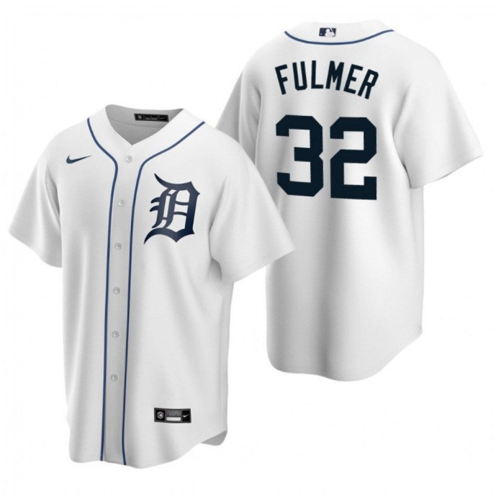 Men's Detroit Tigers Michael Fulmer #32 Nike White Home 2020 MLB Jersey
