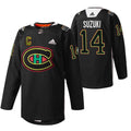 Montreal Canadiens Nick Suzuki Black History Night Warmup NHL Jersey