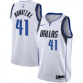 Men's Dallas Mavericks Dirk Nowitzki #41 Nike White Swingman NBA Jersey - Association Edition