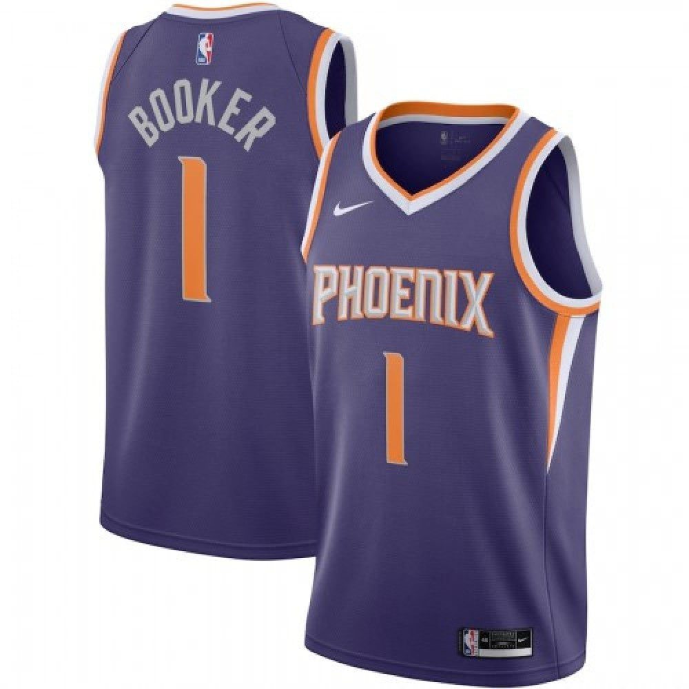 Men's Phoenix Suns Devin Booker #1 Nike Purple 2020/21 Swingman NBA Jersey - Icon Edition