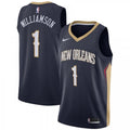 Men's New Orleans Pelicans Zion Williamson #1 Nike Navy 2020/21 Swingman NBA Jersey - Icon Edition