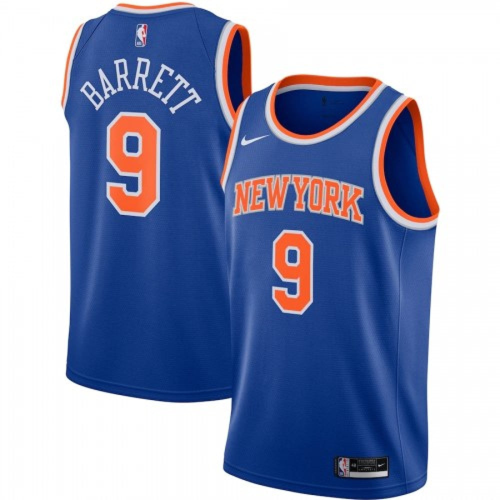 Men's New York Knicks RJ Barrett #9 Nike Blue 2020/21 Swingman NBA Jersey - Icon Edition