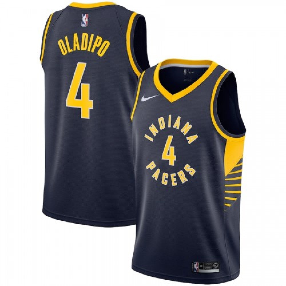 Men's Indiana Pacers Victor Oladipo #4 Nike Navy Swingman NBA Jersey - Icon Edition