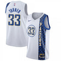 Men's Indiana Pacers Myles Turner #33 Nike White 2019/20 Finished Swingman NBA Jersey - City Edition