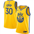 Men's Golden State Warriors Stephen Curry #30 Nike Gold Finished Swingman NBA Jersey - Statement Edition