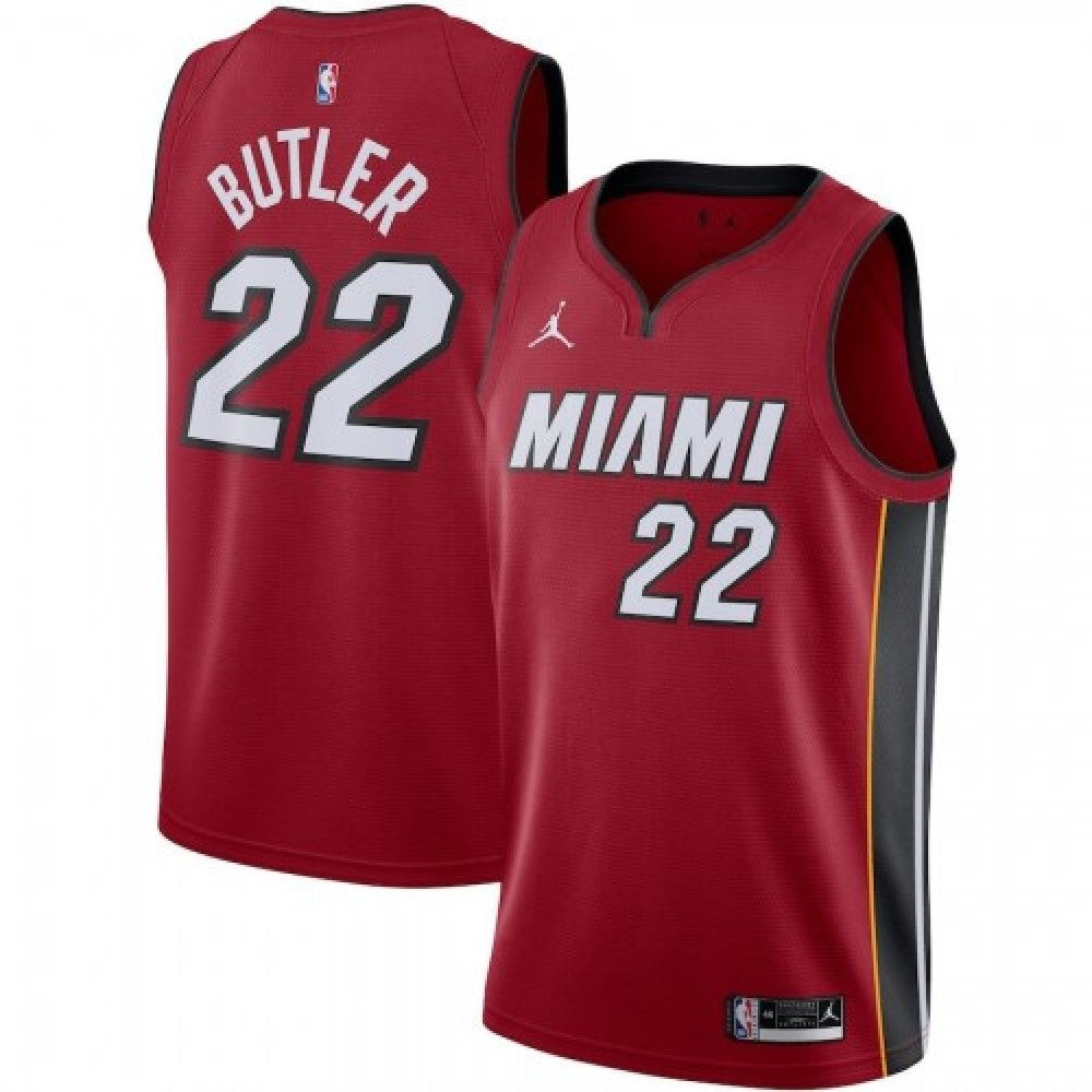 Men's Miami Heat Jimmy Butler Jordan Red 2020/21 Swingman NBA Jersey - Statement Edition