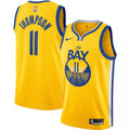 Men's Golden State Warriors Klay Thompson #11 Nike Gold Finished Swingman NBA Jersey - Statement Edition