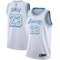 Men's Los Angeles Lakers LeBron James #23 Nike White 2020/21 Swingman NBA Jersey - City Edition