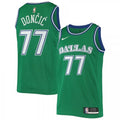 Men's Dallas Mavericks Luka Doncic #77 Green Hardwood Classics 2020/21 NBA Jersey - Classic Edition