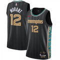 Men's Memphis Grizzlies Ja Morant #12 Nike Black 2020/21 Swingman NBA Jersey - City Edition