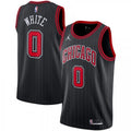 Men's Chicago Bulls Coby White #0 Jordan Brand Black 2020/21 Swingman NBA Jersey - Statement Edition