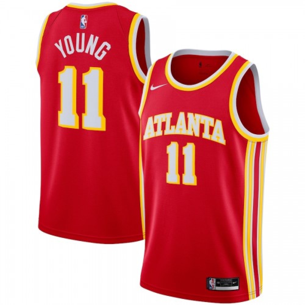 Men's Atlanta Hawks Trae Young #11 Nike Red 2020/21 Swingman NBA Jersey - Icon Edition