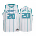 Men's Charlotte Hornets Hayward #20 Jordan Brand White 20/21 Swingman NBA Jersey - Association Edition