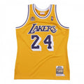 Men's Los Angeles Lakers Kobe Bryant #24 Throwback Yellow 2007-08 Hardwood Classics NBA Jersey
