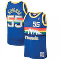 Men's Denver Nuggets Dikembe Mutombo #55 Blue 91-92 Hardwood Classics Swingman NBA Jersey