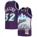 Men's Utah Jazz Karl Malone #32 Throwback Purple 91-92 Hardwood Classics NBA Jersey