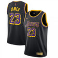 Men's Los Angeles Lakers LeBron James #23 Nike Black 2020/21 Swingman Player NBA Jersey C Earned Edition