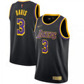 Men's Los Angeles Lakers Anthony Davis #3 Nike Black 2020/21 Swingman Player NBA Jersey C Earned Edition