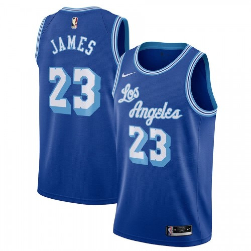Men's Los Angeles Lakers LeBron James #23 Nike Blue 20/21 Swingman NBA Jersey - Classic Edition
