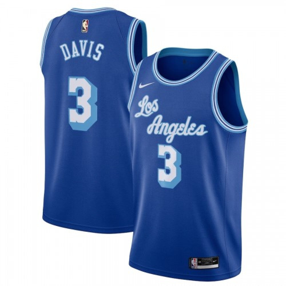 Men's Los Angeles Lakers Anthony Davis #3 Nike Blue 20/21 Swingman NBA Jersey - Classic Edition
