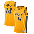 Men's Miami Heat Tyler Herro #14 Nike Yellow 20/21 Swingman NBA Jersey - Earned Edition