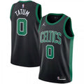 Men's Boston Celtics Jayson Tatum #0 Jordan Brand Black 2020/21 Swingman NBA Jersey - Statement Edition