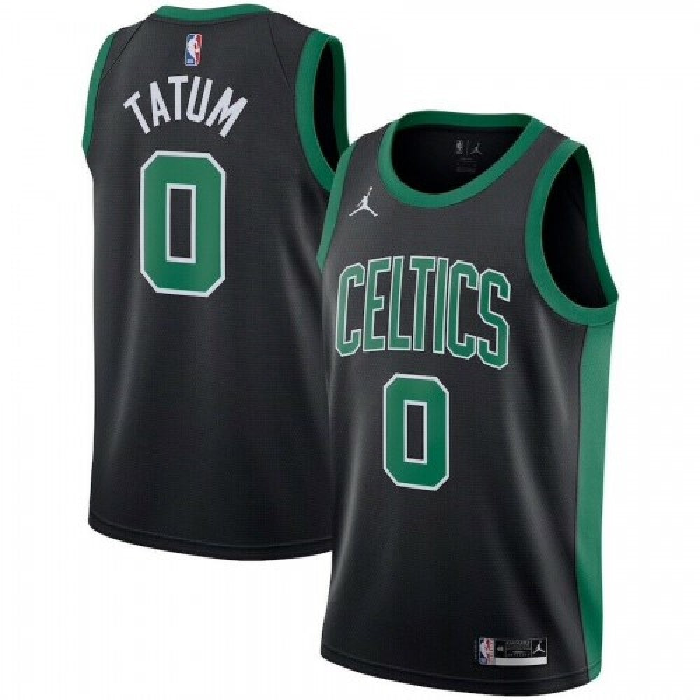 Men's Boston Celtics Jayson Tatum #0 Jordan Brand Black 2020/21 Swingman NBA Jersey - Statement Edition
