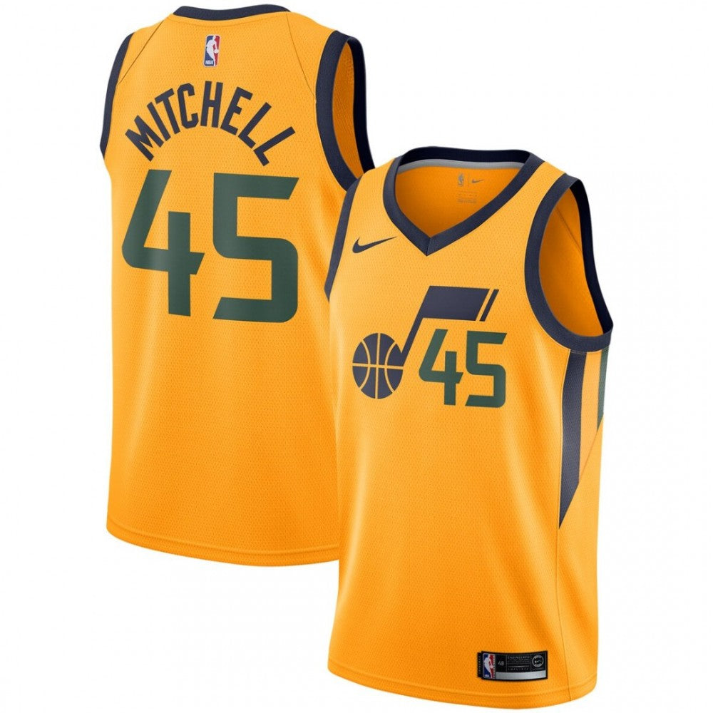 Donovan Mitchell Utah Jazz Nike Replica Swingman NBA Jersey - Statement Edition - Gold