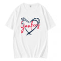 Leopard Heart Baseball Yankees T-Shirt