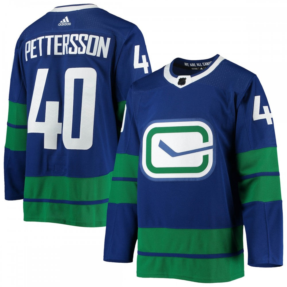 Elias Pettersson Vancouver Canucks adidas 2020/21 Authentic Alternate Player NHL Jersey - Blue