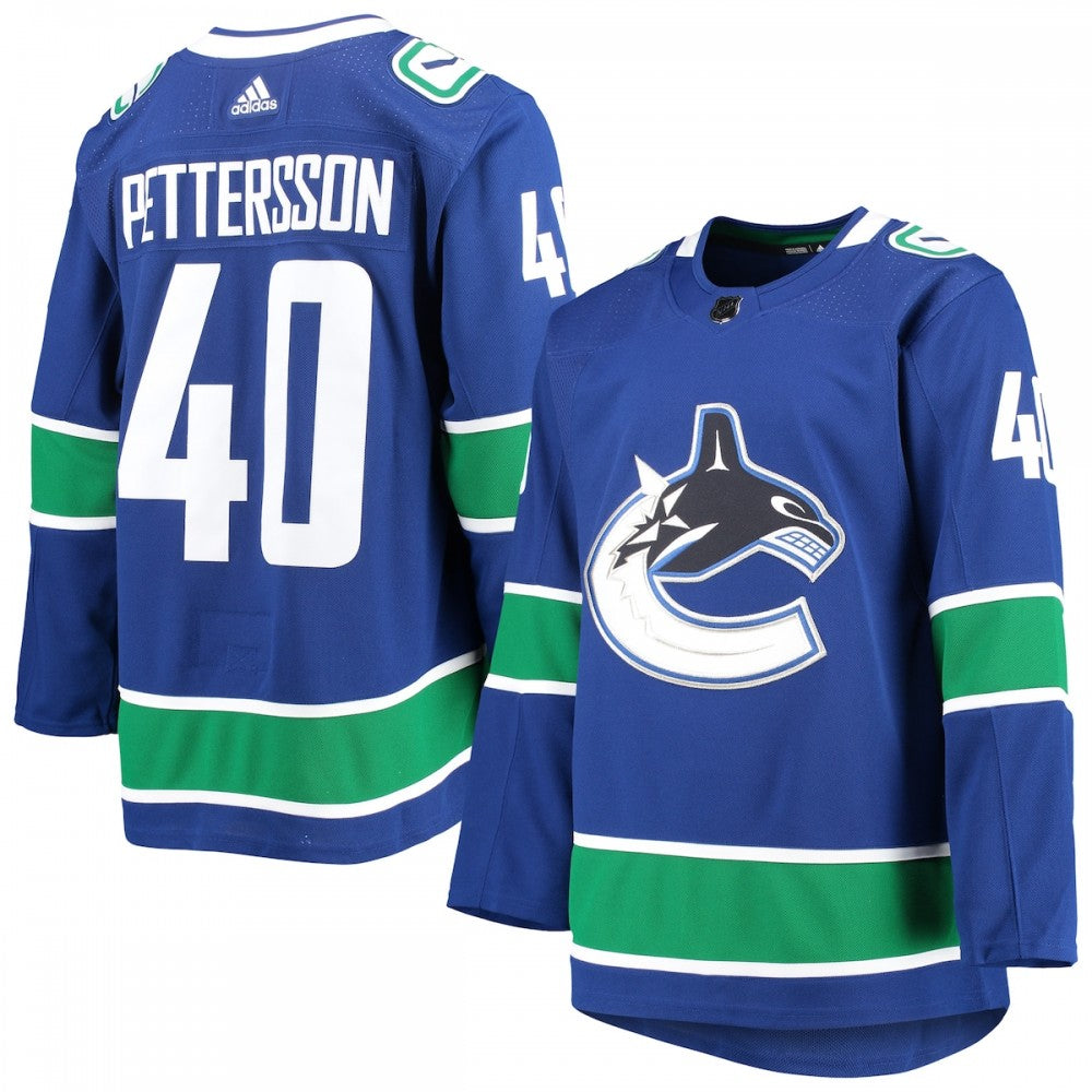 Elias Pettersson Vancouver Canucks adidas 2020/21 Authentic Home Player NHL Jersey - Blue