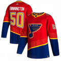 Jordan Binnington St. Louis Blues adidas 2020/21 Reverse Retro Authentic Player NHL Jersey - Red