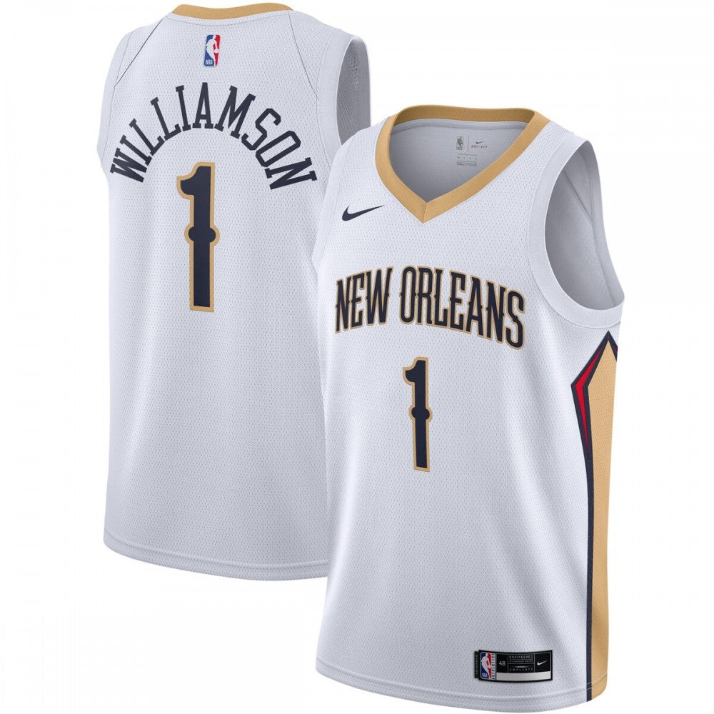 Zion Williamson New Orleans Pelicans Nike 2020/21 Swingman NBA Jersey - White - Association Edition