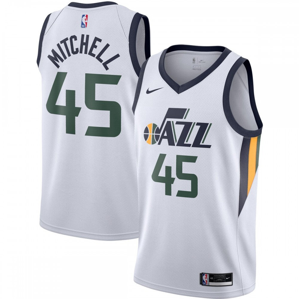 Donovan Mitchell Utah Jazz Nike 2020/21 Swingman NBA Jersey - White - Association Edition
