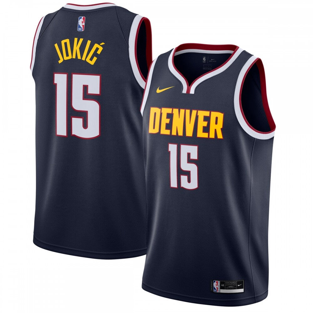 Nikola Jokic Denver Nuggets Nike 2020/21 Swingman NBA Jersey Navy - Icon Edition