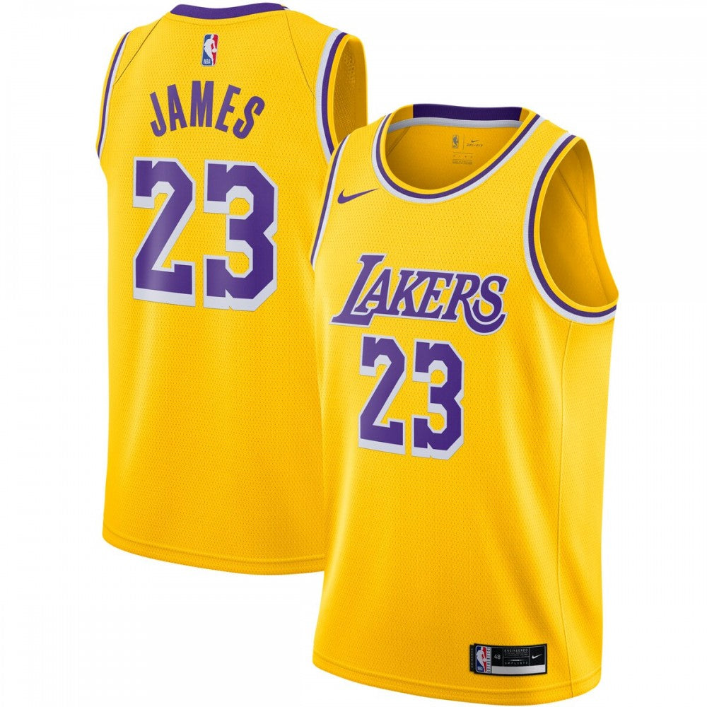 LeBron James Los Angeles Lakers Nike 2020/21 Swingman NBA Jersey Gold - Icon Edition