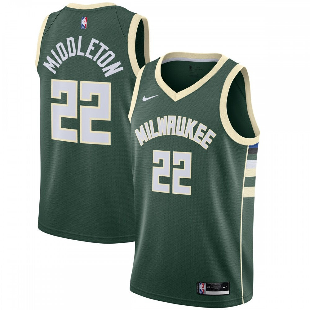 Khris Middleton Milwaukee Bucks Nike 2020/21 Swingman NBA Jersey Hunter Green - Icon Edition
