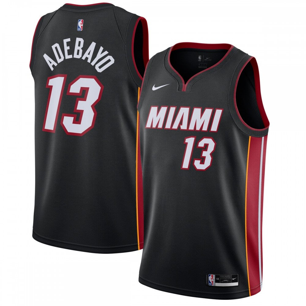 Bam Adebayo Miami Heat Nike 2020/21 Swingman NBA Jersey Black - Icon Edition