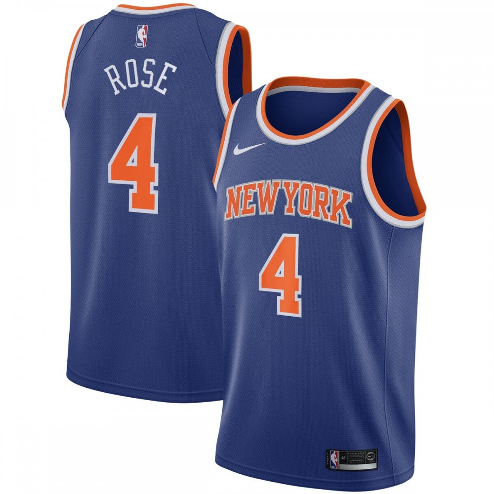 Nike Derrick Rose New York Knicks Blue 2020/21 Swingman NBA Jersey - Icon Edition