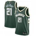 Jrue Holiday Milwaukee Bucks Nike 2020/21 Swingman NBA Jersey Hunter Green - Icon Edition