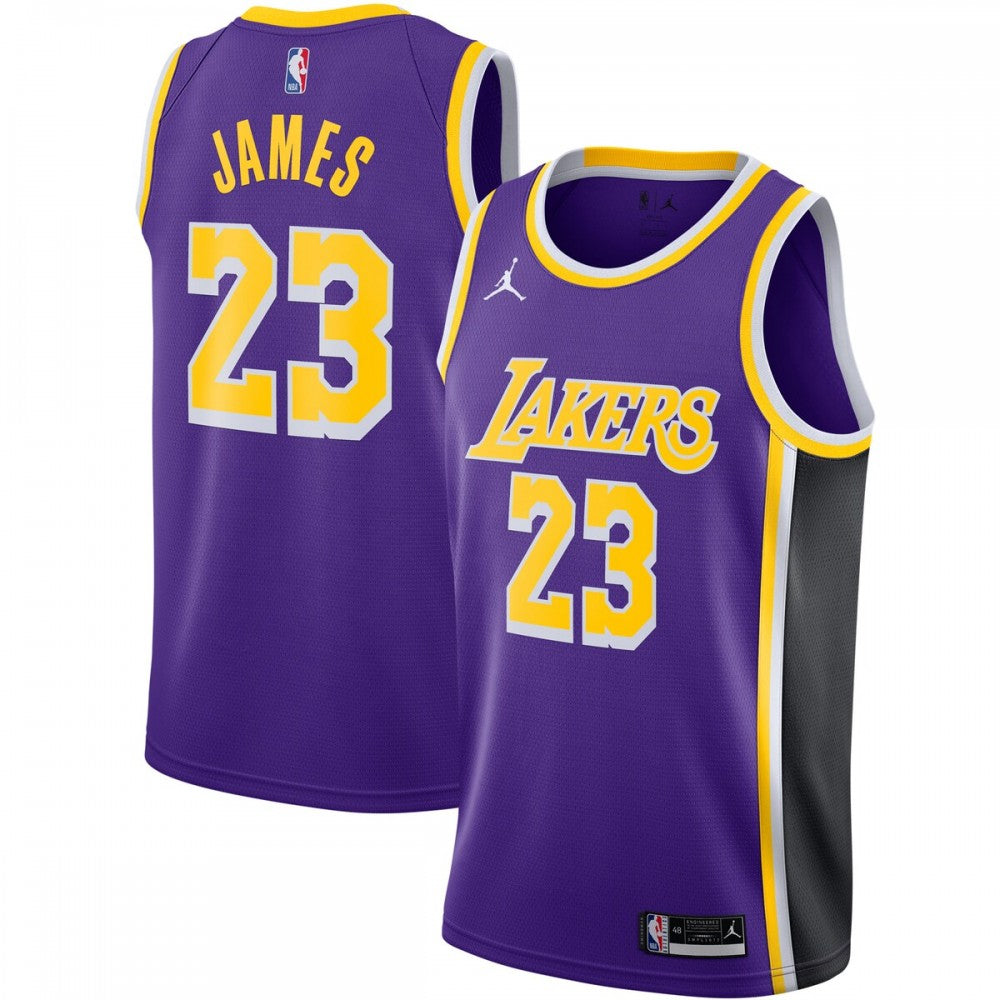 LeBron James Los Angeles Lakers Jordan Brand 2020/21 Swingman NBA Jersey - Statement Edition - Purple