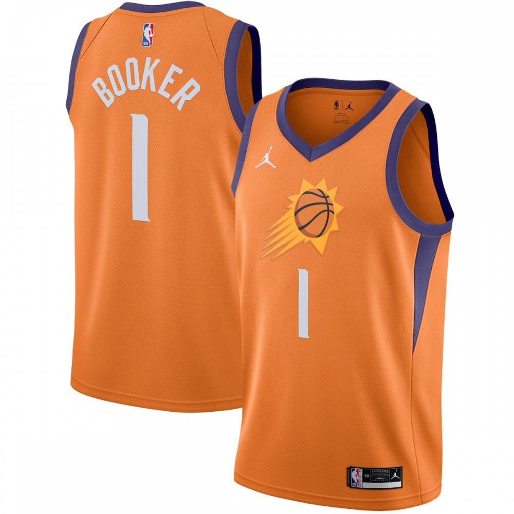 Devin Booker Phoenix Suns Jordan Brand 2020/21 Swingman NBA Jersey - Statement Edition - Orange